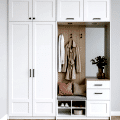 BHR116 Vestiyer Dolabı - Country Model - Çekmeceli Aynalı Raflı Askılı Beyaz Portmanto BHR116 Vestiyer Dolabı - Country Model - Çekmeceli Aynalı Raflı Askılı Beyaz Portmanto
