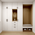 BHR129 Vestiyer Dolap Modeli - Askılıklı Vestiyer Dolabı Ahşap-Beyaz BHR129 Vestiyer Dolap Modeli - Askılıklı Vestiyer Dolabı Ahşap-Beyaz