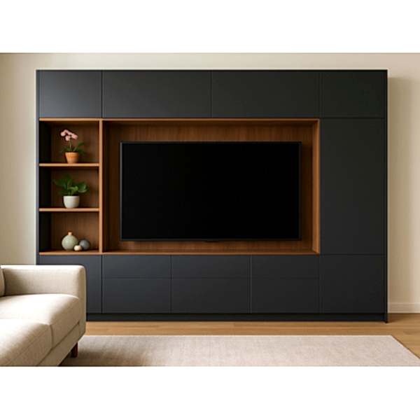 Tv Ünitesi BT162 Modeli, Kulpsuz Kapak, Saklama Dolaplı Seri